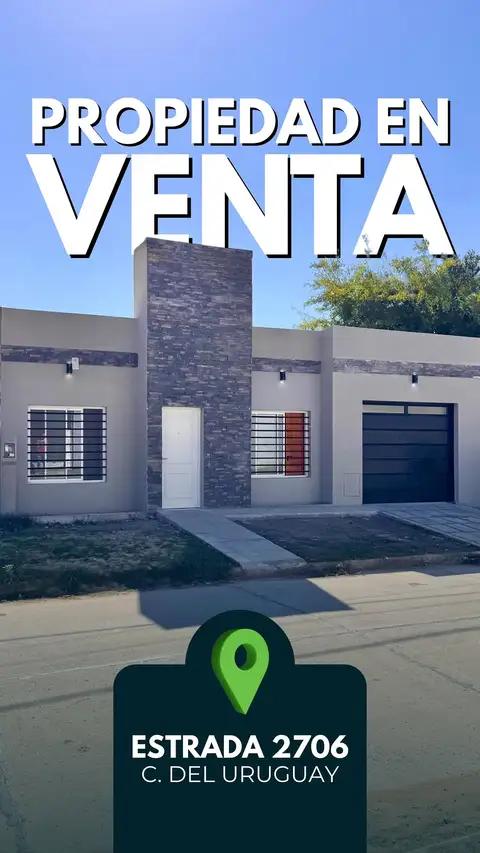 Casa de 2 dormitorios en venta en Concepción del Uruguay