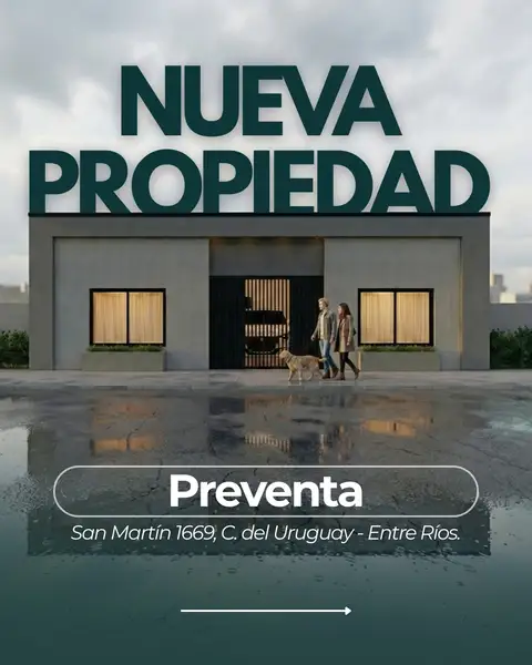 Casa de 3 dormitorios en preventa en Concepción del Uruguay