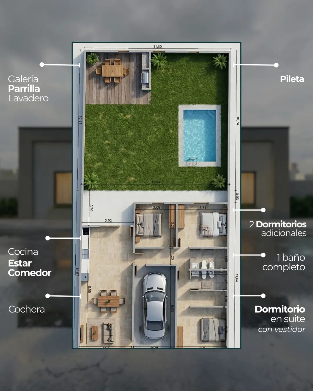 Casa de 3 dormitorios en preventa en Concepción del Uruguay — foto 2