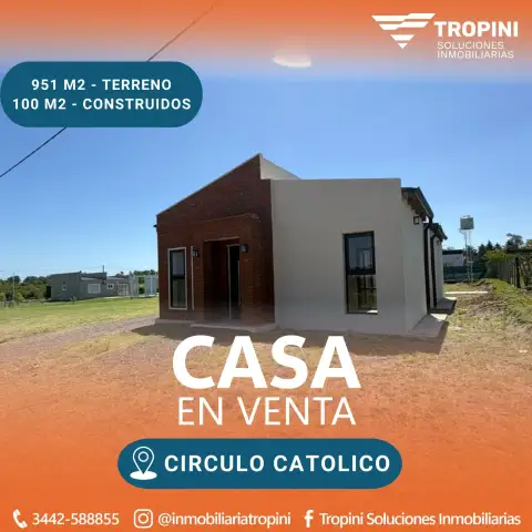 Casa de 2 dormitorios en venta en Concepción del Uruguay