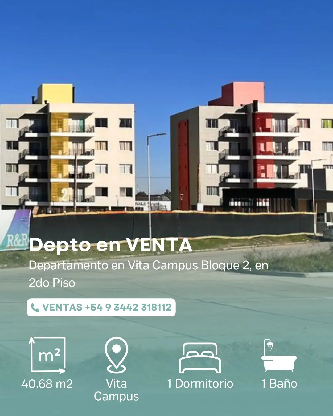 Departamento de 1 dormitorio en venta en Concepción del Uruguay — foto 2