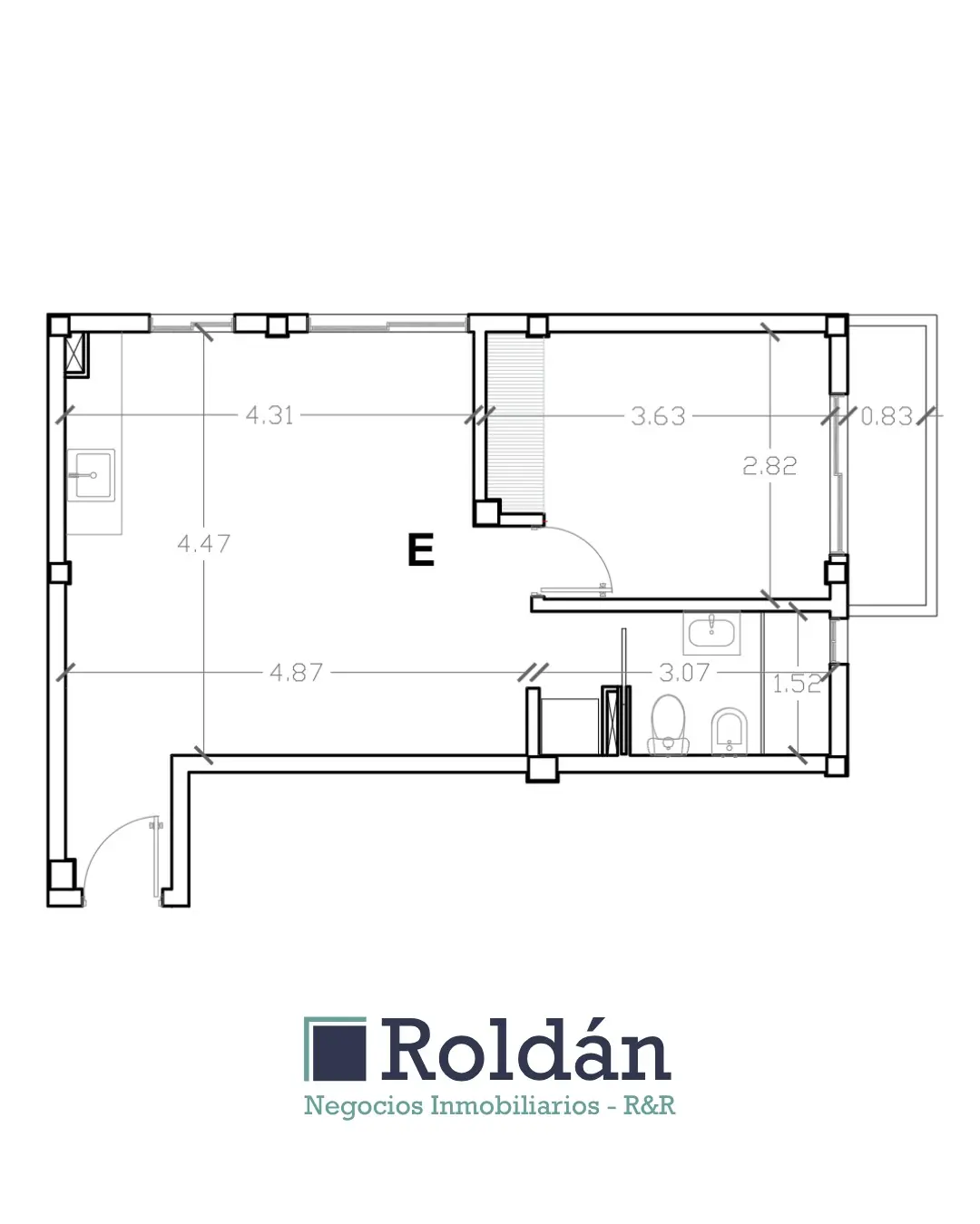 Departamento de 1 dormitorio en venta en Concepción del Uruguay — foto 3