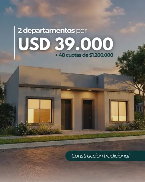 Departamento de 1 dormitorio en preventa en Concepción del Uruguay
