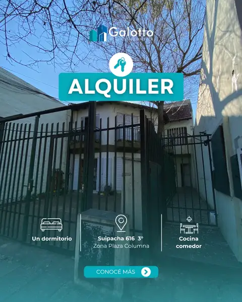 Departamento de 1 dormitorio en alquiler en Concepción del Uruguay