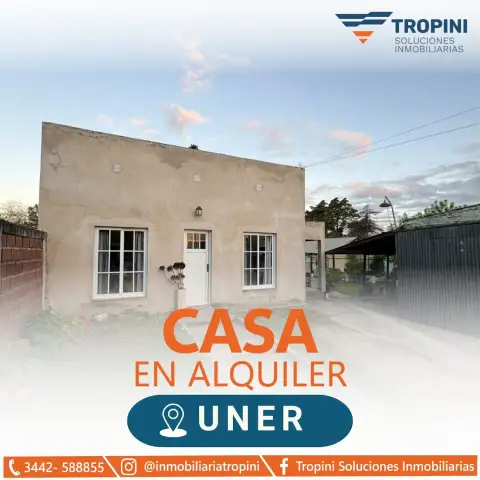 Casa de 2 dormitorios en alquiler en Concepción del Uruguay