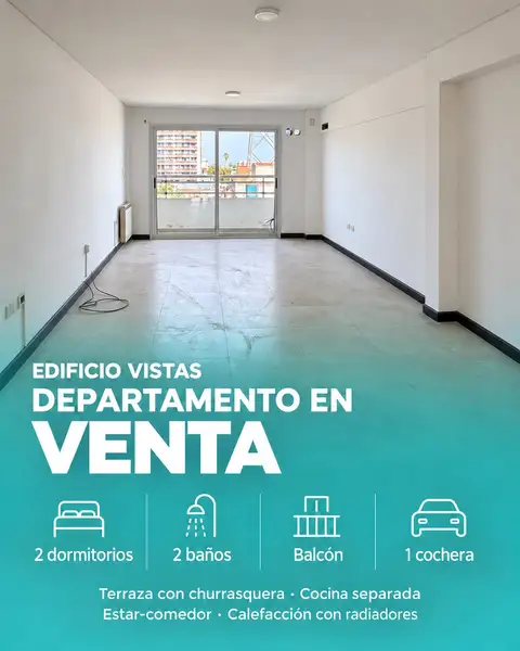 Departamento de 2 dormitorios en venta en Concepción del Uruguay